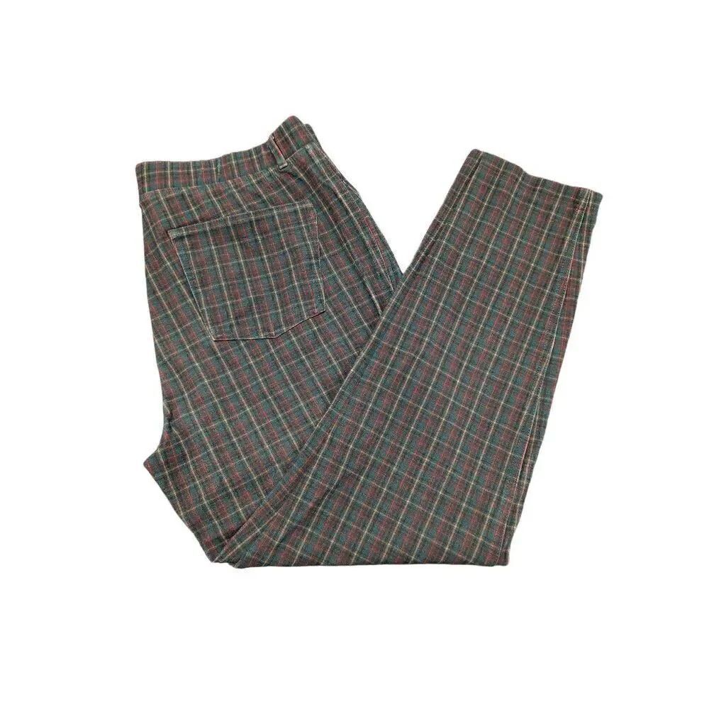 Talbot's Plaid Elastic Waist Women's Pants Size 14